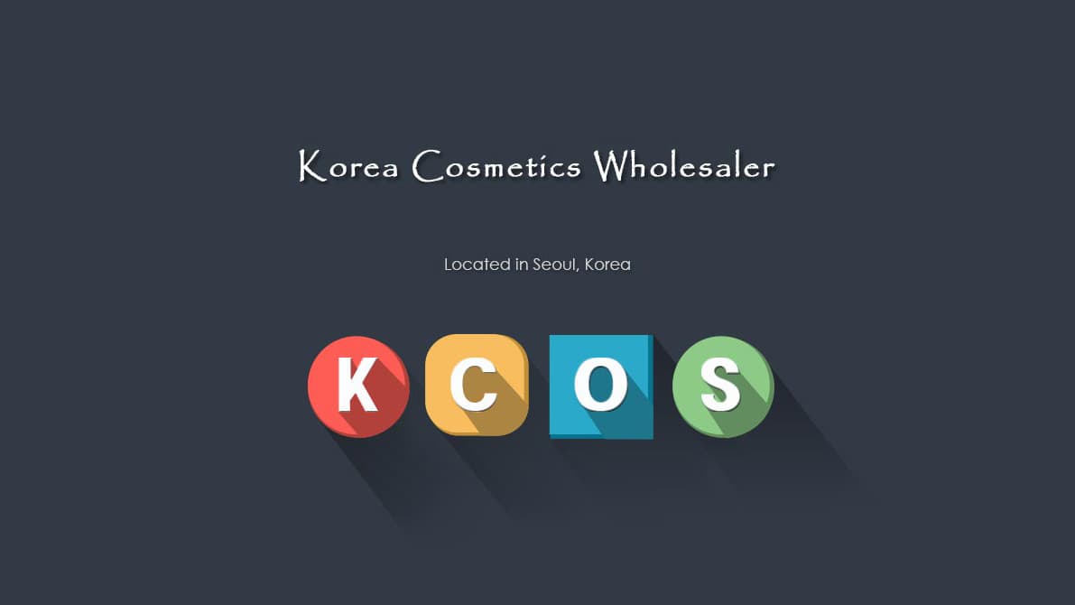 Korea Cosmetics Wholesaler - KCOS Brand Banner