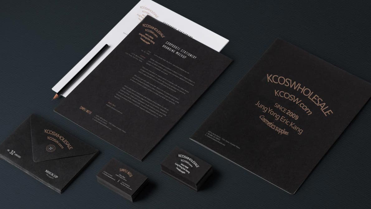 KCOSWHOLESALE.COM Corporate Branding Mockup